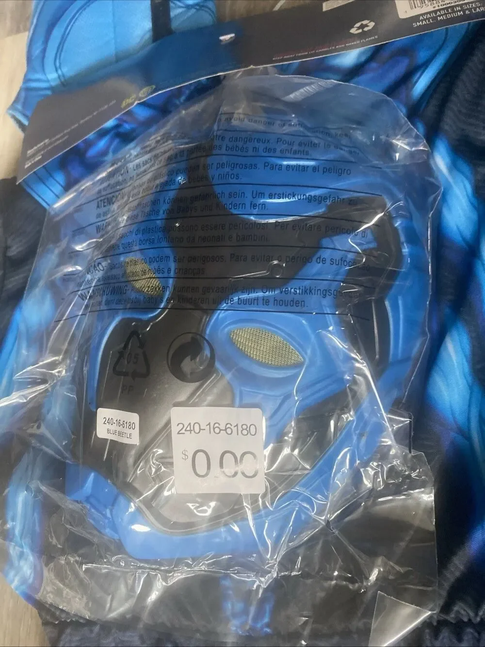 Kids' DC Comics Blue Beetle Halloween Costume Jumpsuit with Mask Small 6